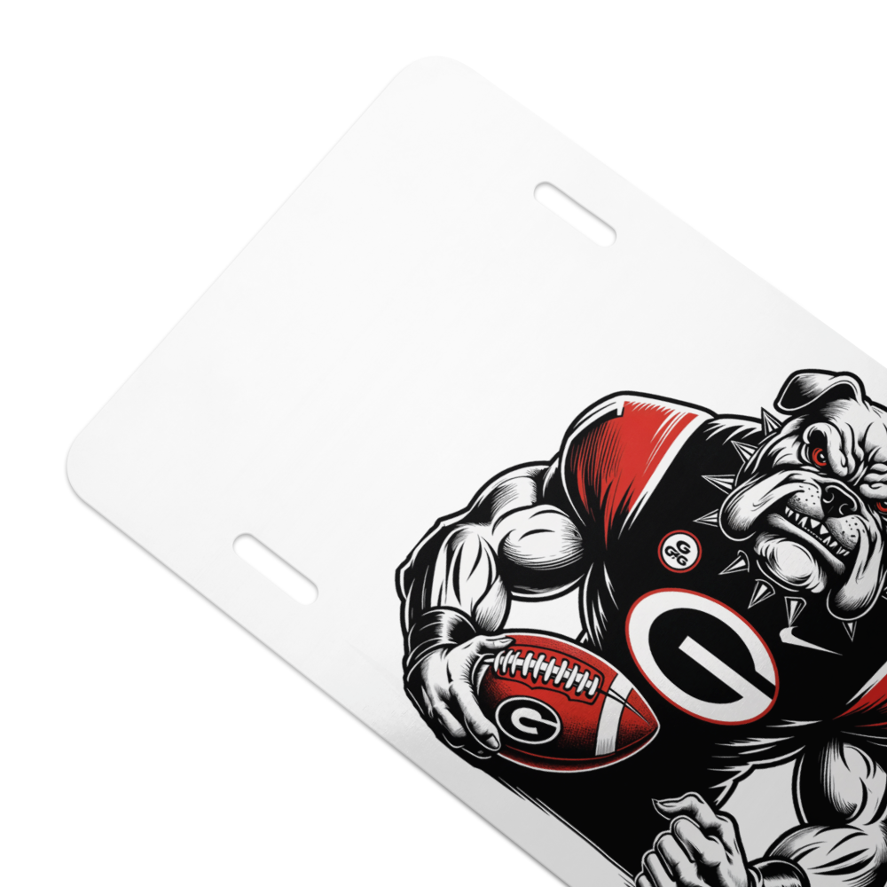 Georgia Bulldogs License Plate | 6"x12" Aluminum Car Tag | Plate for Fans UGA