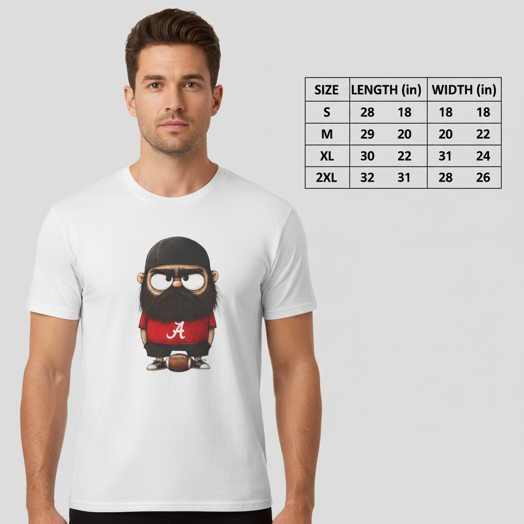 Roll Tide Fan T-Shirt Alabama Football Gift, Game Day Apparel, Alabama Tee - Beyond Lines