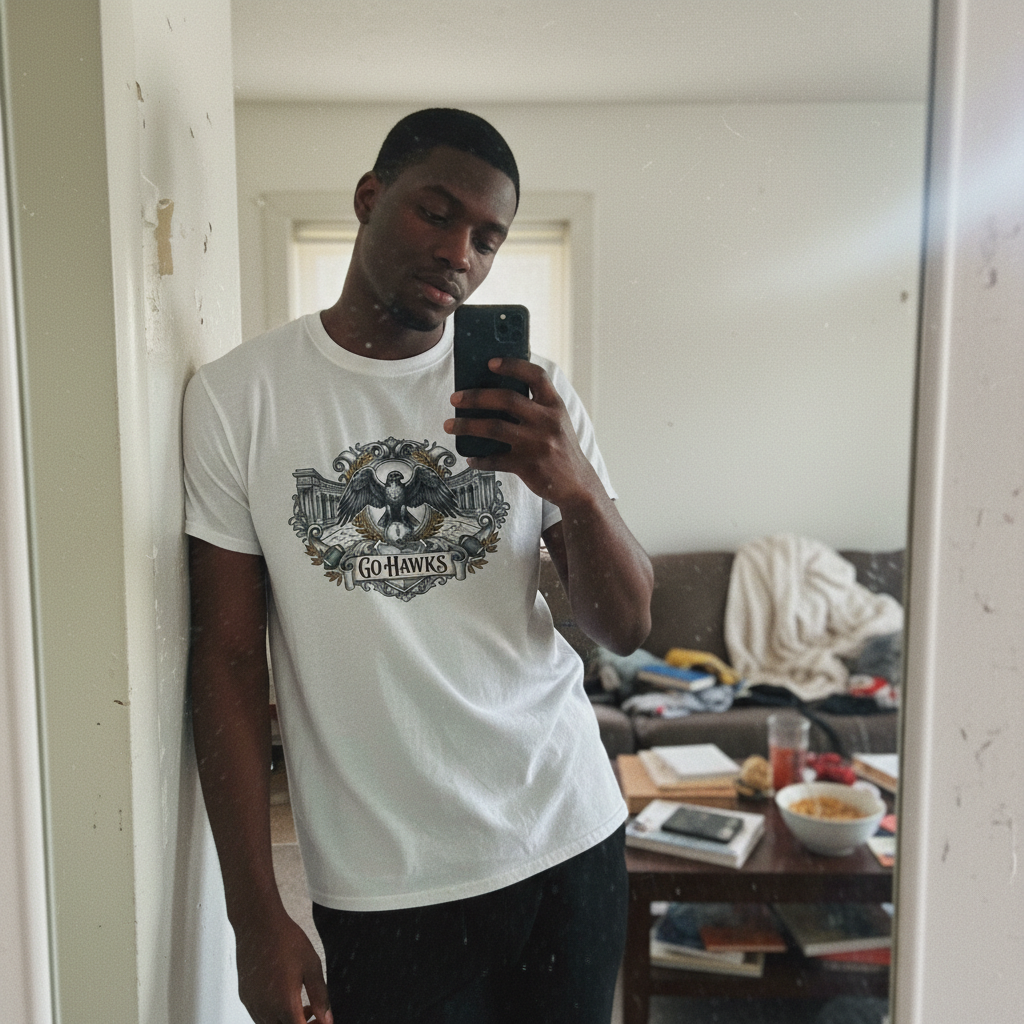 Go Hawks Eagle T-Shirt - Vintage Style Team Tee