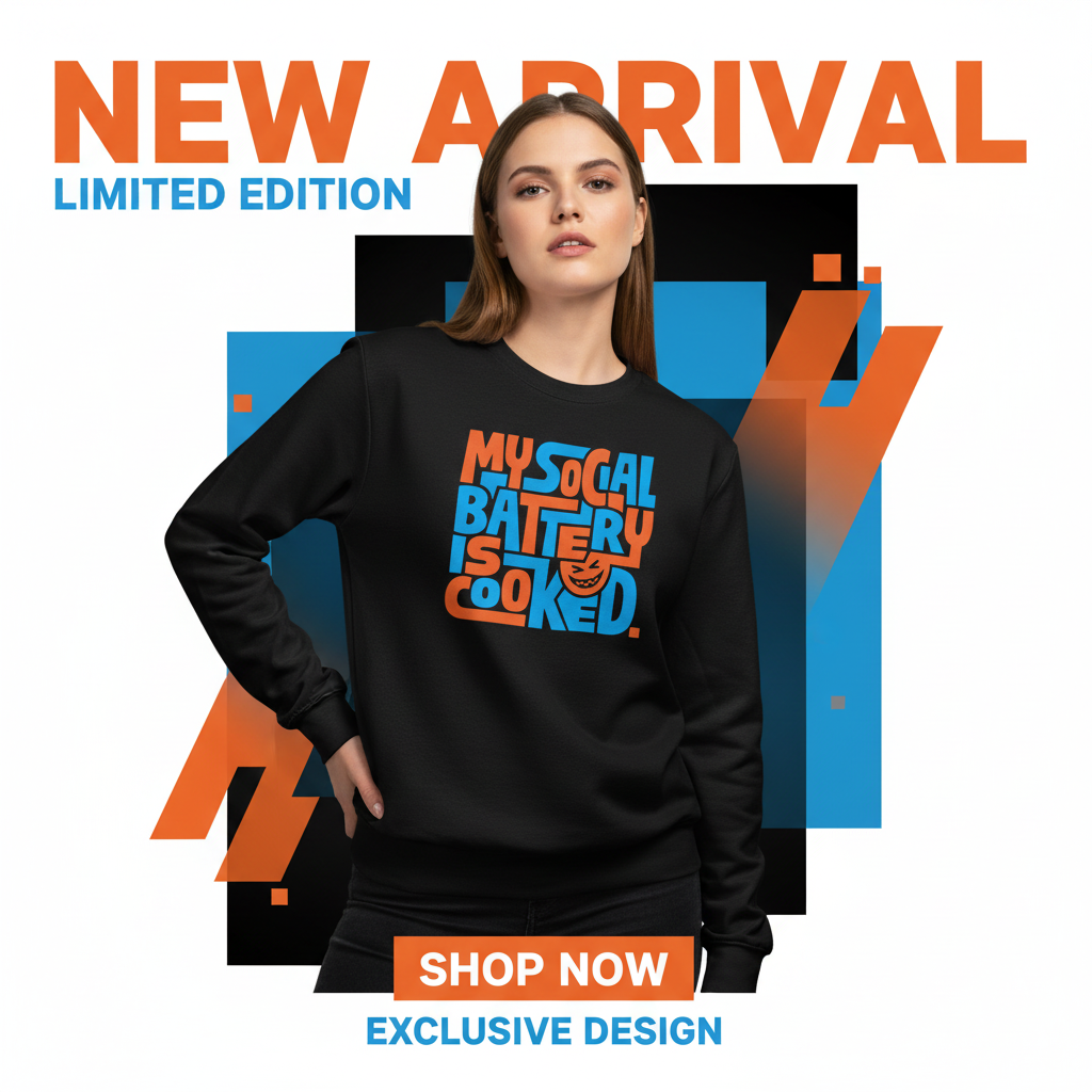 My Social Battery Cooked Funny Long Sleeve T-Shirt