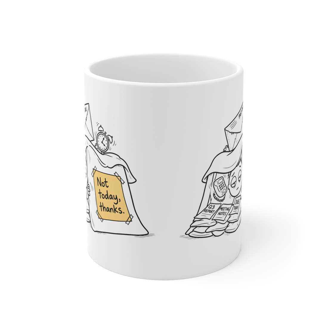 Funny Procrastination Coffee Mug for Coworkers and Office Humor Fans