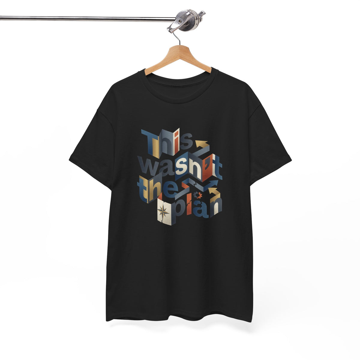 This Wasn't The Plan T-Shirt - Abstract Graphic Tee - Beyond Lines