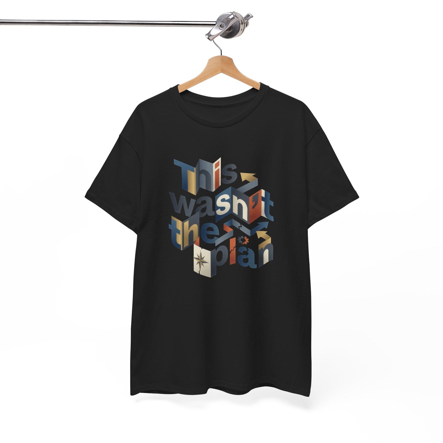 This Wasn't The Plan T-Shirt - Abstract Graphic Tee