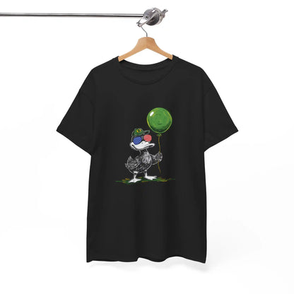 Patriotic Oregon Duck T-Shirt - USA Sunglasses & Green Balloon Graphic Tee