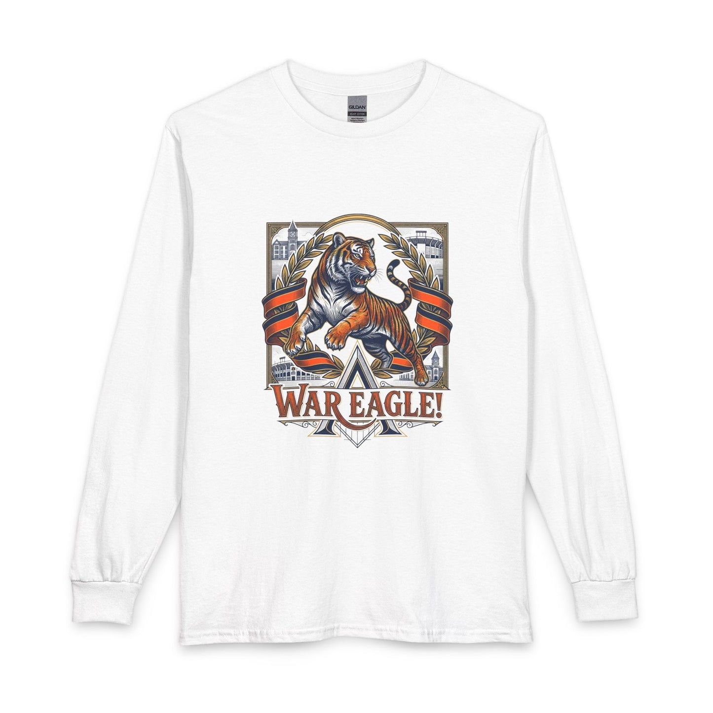 Vintage Auburn Tigers 'War Eagle' Long Sleeve T-Shirt