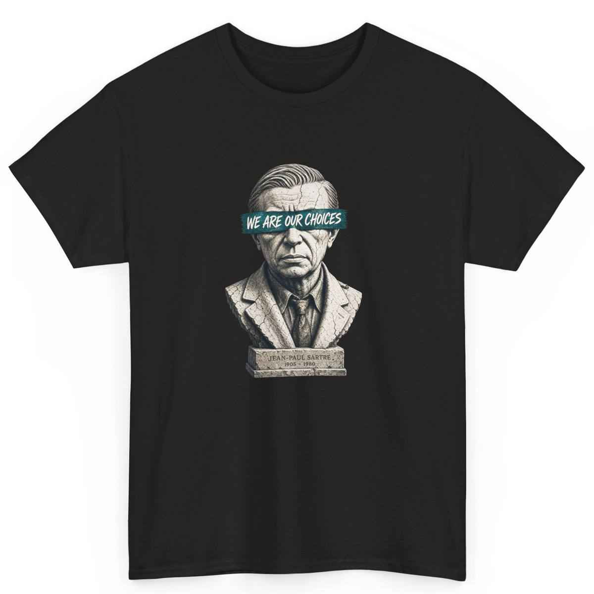 Jean Paul Sartre Quote Tee for Readers and Thinkers