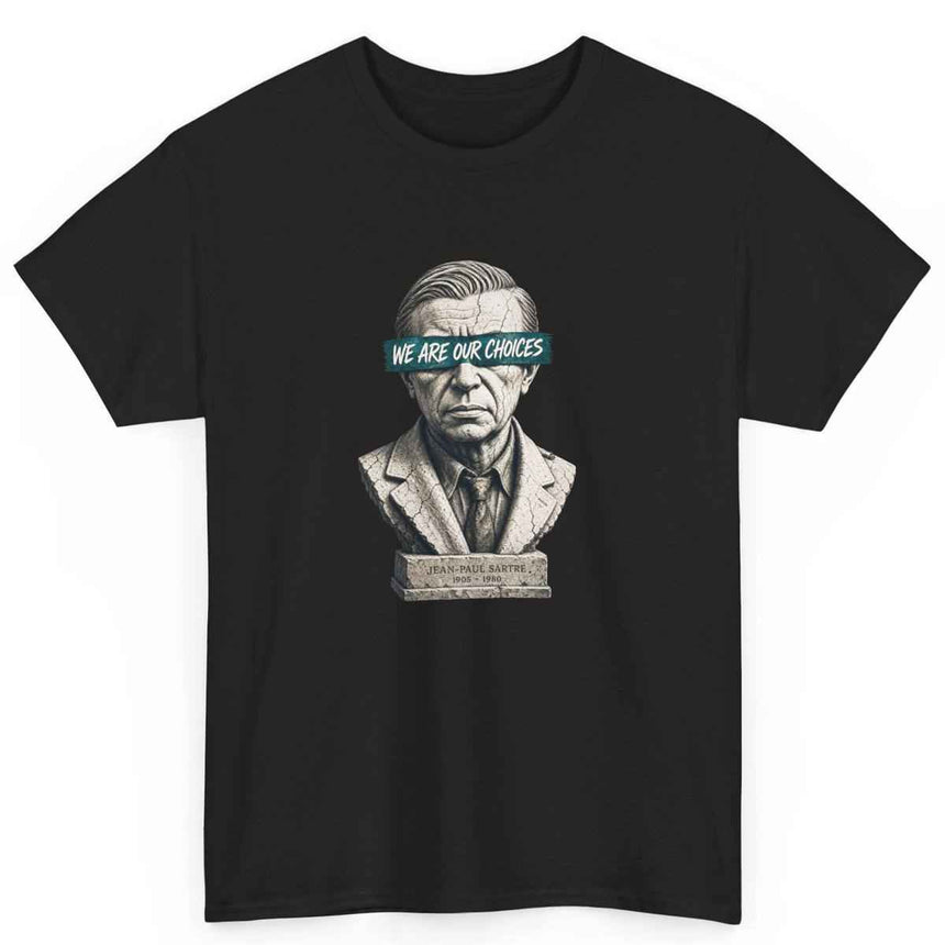 Jean Paul Sartre Quote Tee for Readers and Thinkers