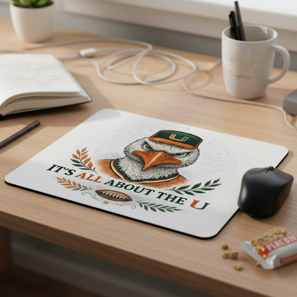 Miami Hurricanes 9.5x8 Mouse Pad Sebastian Ibis Logo Computer PC Gaming Desk Mat