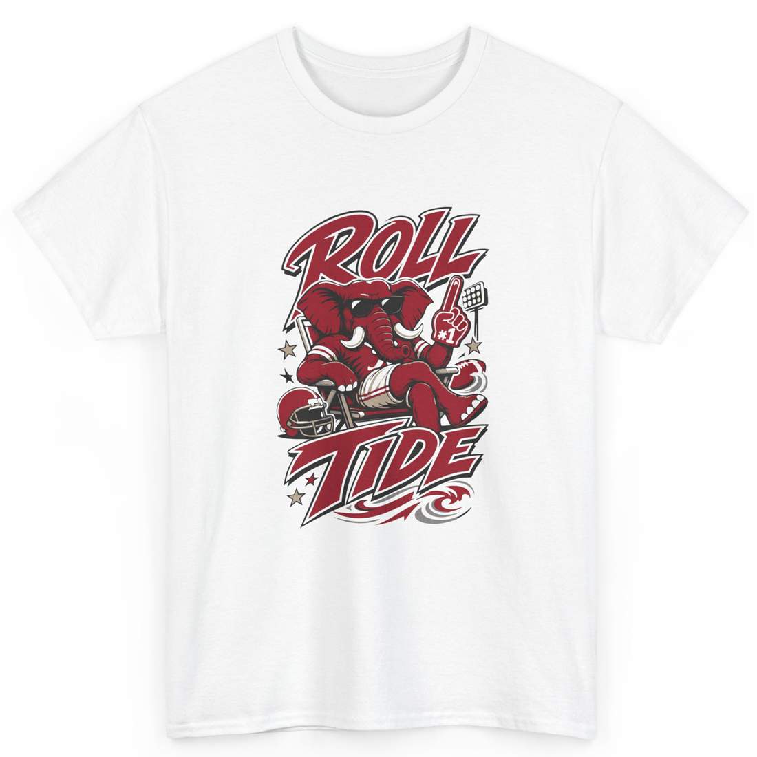 Alabama Roll Tide Elephant Football Fan T-Shirt
