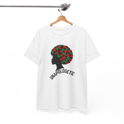 Unapologetic Afro Silhouette T-Shirt Pan-African Geometric Print White - Beyond Lines