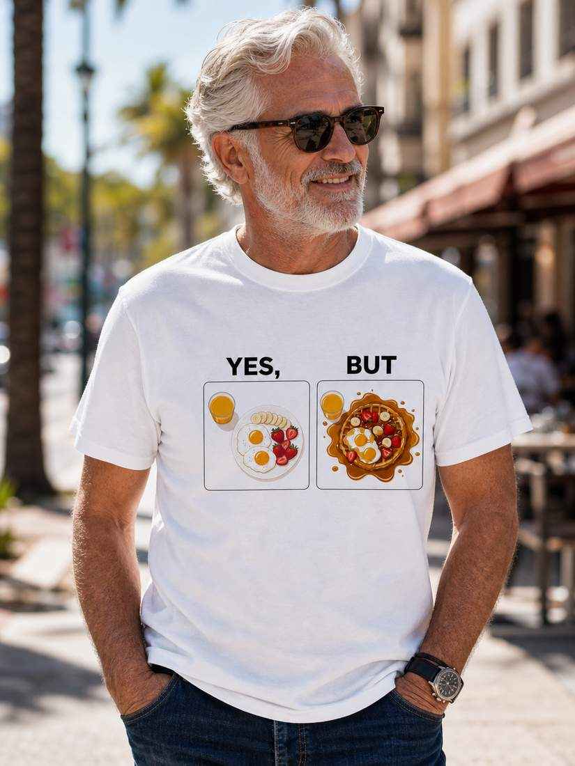 Funny Breakfast Meme Food Lover Graphic T Shirt