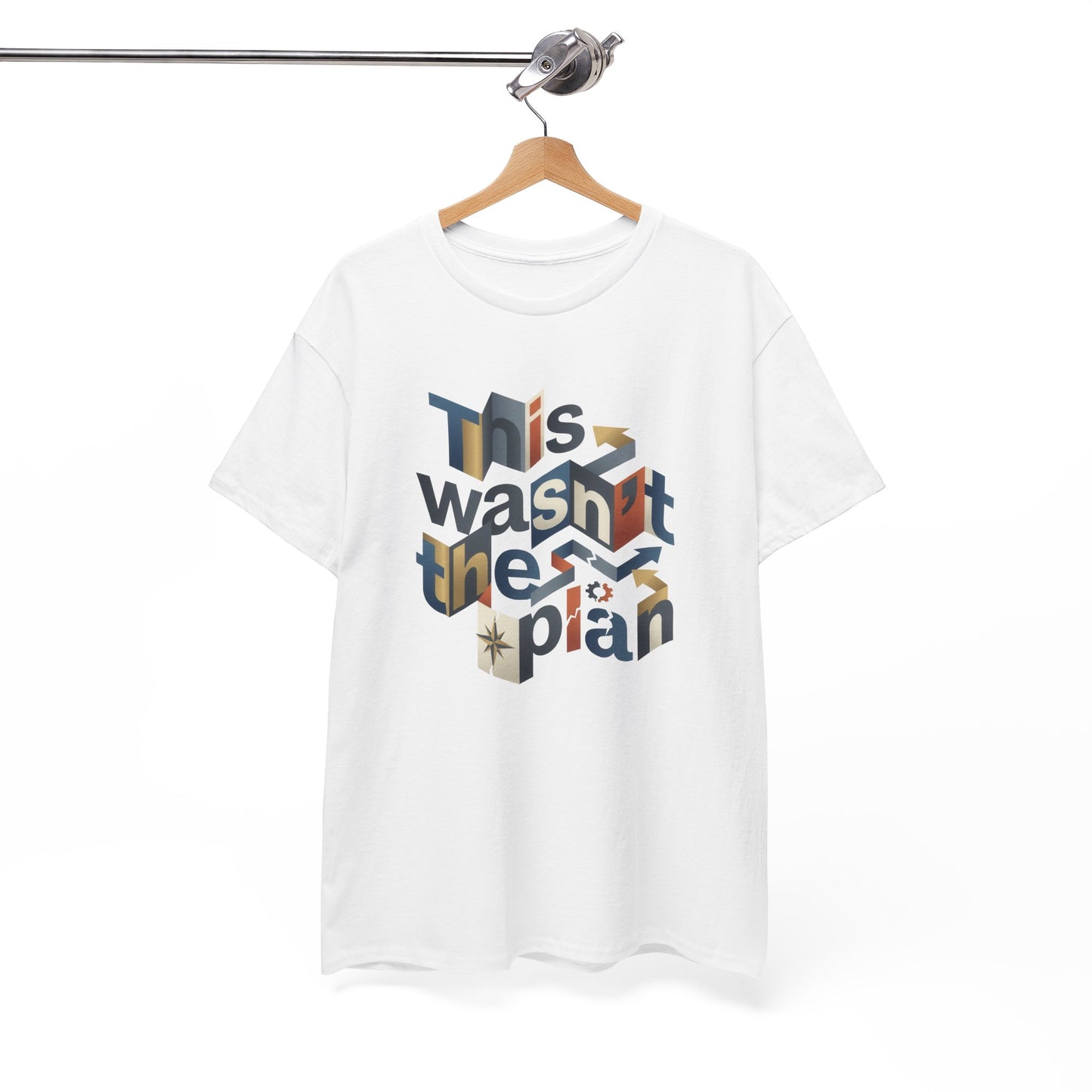This Wasn't The Plan T-Shirt - Abstract Graphic Tee