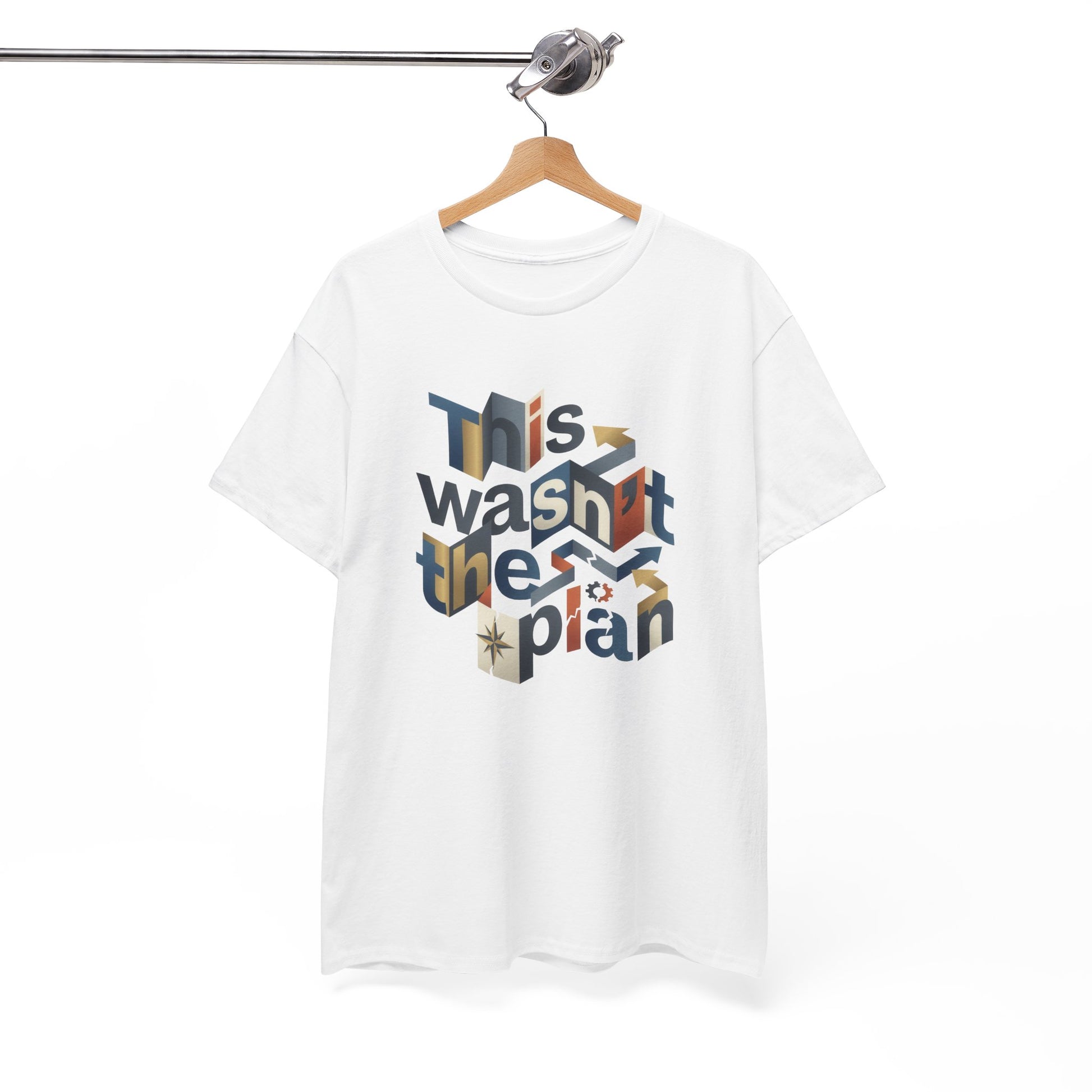 This Wasn't The Plan T-Shirt - Abstract Graphic Tee