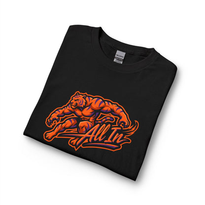 Clemson Long Sleeve Shirt All In Muscle Tiger Graphic Heavy Cotton Black - Beyond Lines