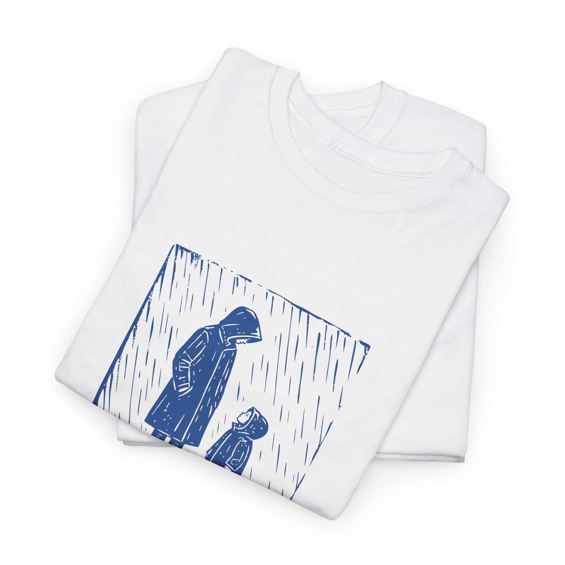 Rain Scene Graphic T Shirt in 100% US Cotton Unisex