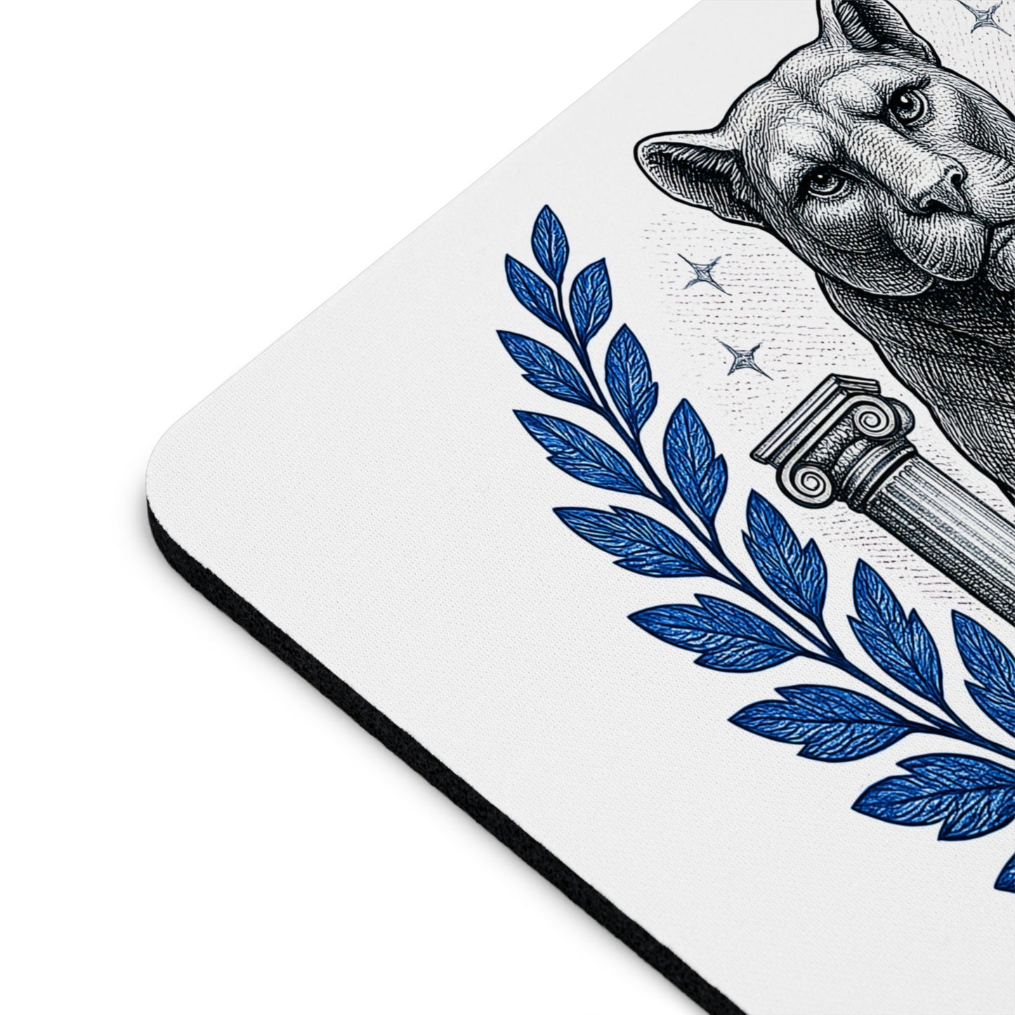 College Spirit Nittany Fan Mouse Pad Neoprene Non-Slip Base, 9.5x8 Nittany Lion