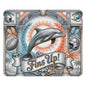 Fins Up Dolphin Mouse Pad - Vintage Miami Football Art