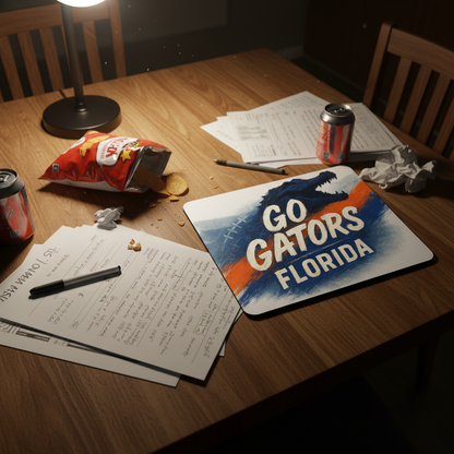 Florida Gators Mouse Pad 9.5"x8" | Go Gators! Albert and Alberta Gator Fan Gift