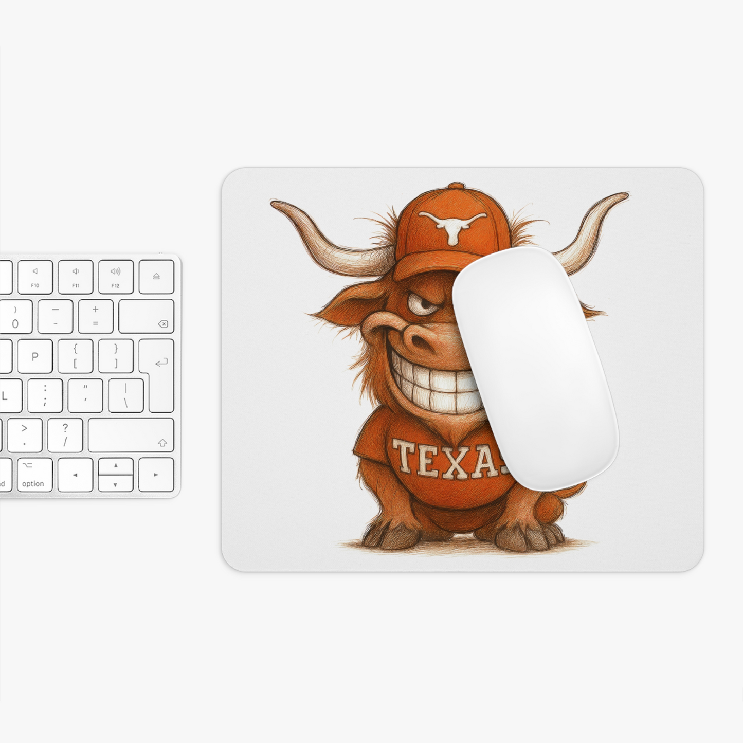 Texas Longhorns Mouse Pad 9.5"x8" Hook 'em Horns Fan Gift - Desk Accessory