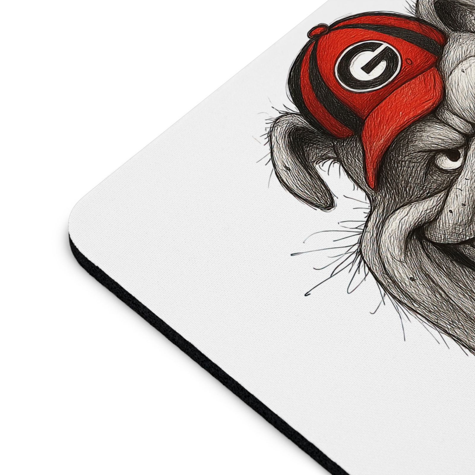Georgia Bulldogs Line Art Mouse Pad – 9.5"x8" Waterproof Fun UGA Bulldog Design