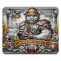 Washington Football Hog Mousepad - Command The Field Vintage Engraving Style Art