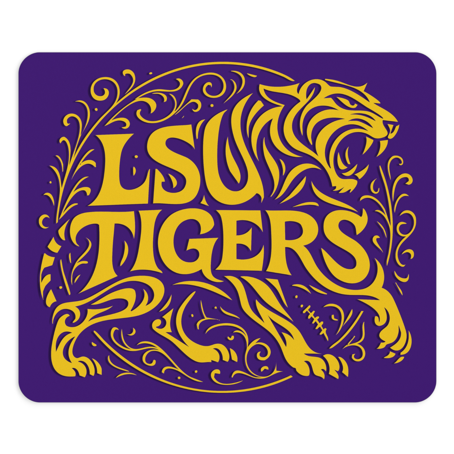 Geaux Tigers Mouse Pad 9.5"x8" Louisiana Faithful Fan Gift - Desk Accessory