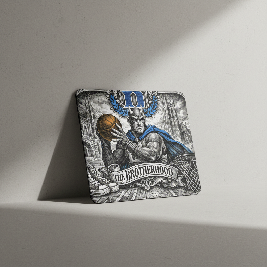 Duke Blue Devils Mousepad The Brotherhood Basketball NCAA Gaming Desk Mat NEW