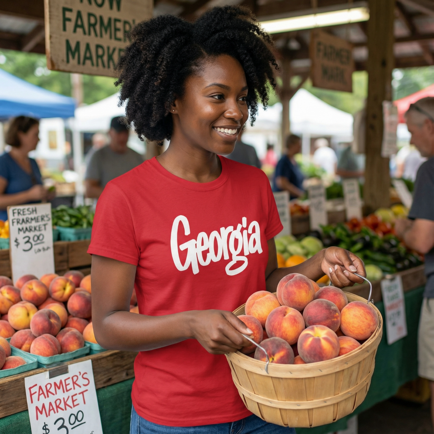 Georgia T-Shirt Red State Pride Souvenir Shirt Men Women Unisex