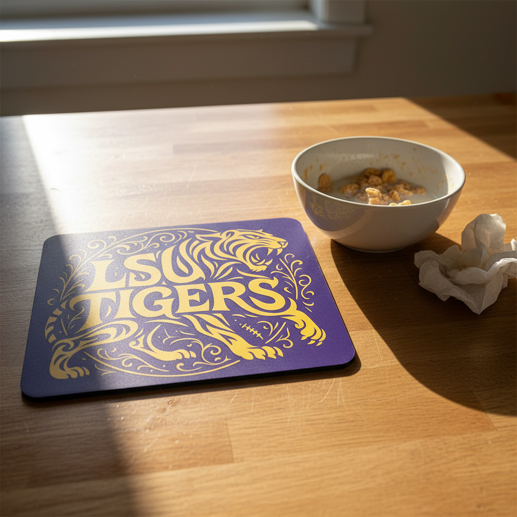 Geaux Tigers Mouse Pad 9.5"x8" Louisiana Faithful Fan Gift - Desk Accessory