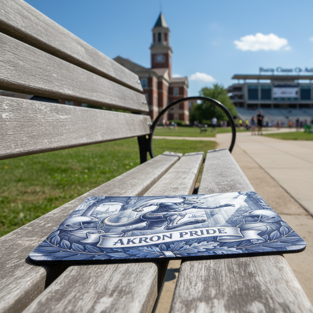 Regal Roo Akron Pride Mouse Pad - 9.5" x 8" Akron Zips Sports Office Desk Mat
