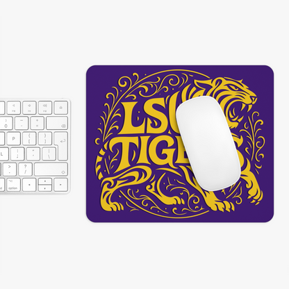 Geaux Tigers Mouse Pad 9.5"x8" Louisiana Faithful Fan Gift - Desk Accessory