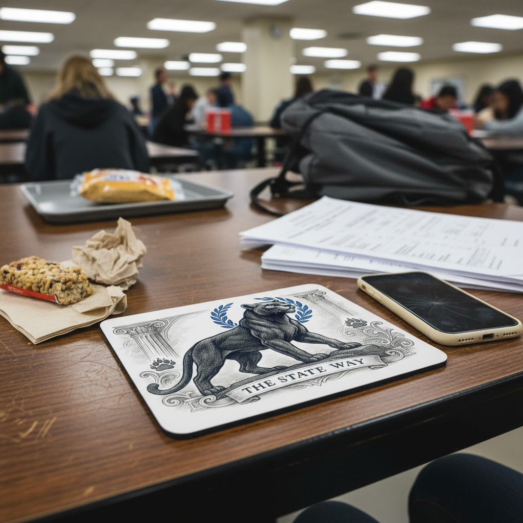 Georgia State Panther Mouse Pad 9.5"x8" Pounce Fan Gift - Desk Accessory