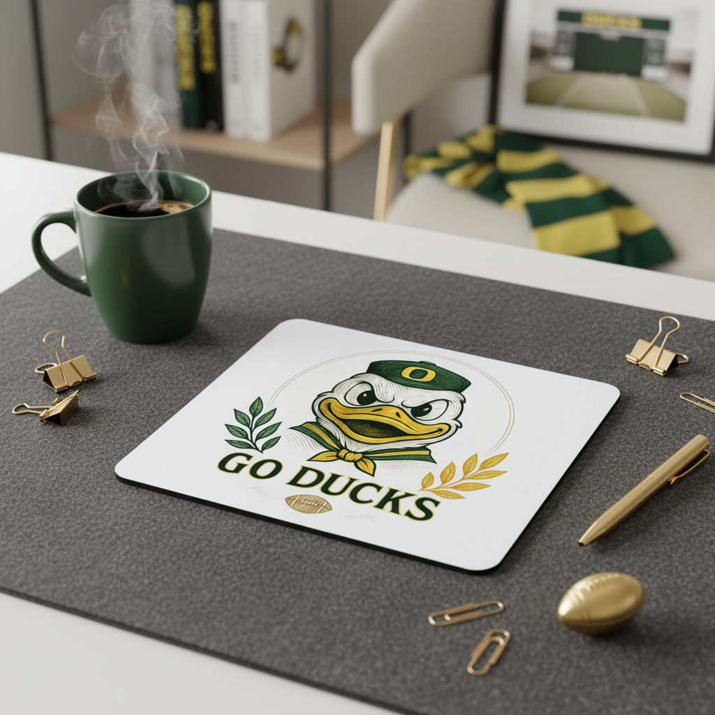 Oregon Ducks Mouse Pad 9.5"x8" Go Ducks Fan Gift - Desk Accessory