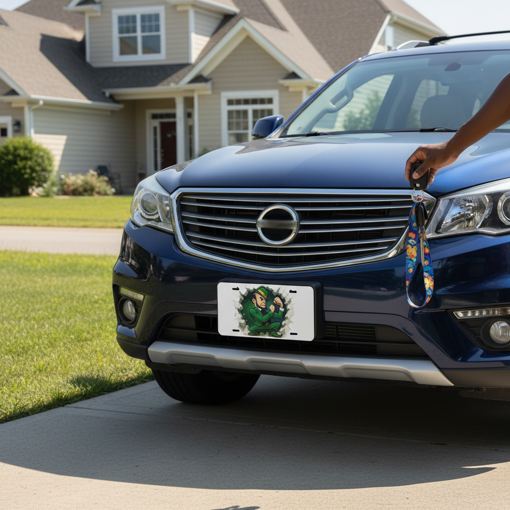 Notre Dame Fighting Irish License Plate Car Tag | Metal Front Plate for Fans