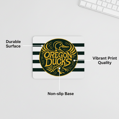 Oregon Ducks Fan Mousepad Desktop Computer Accessory