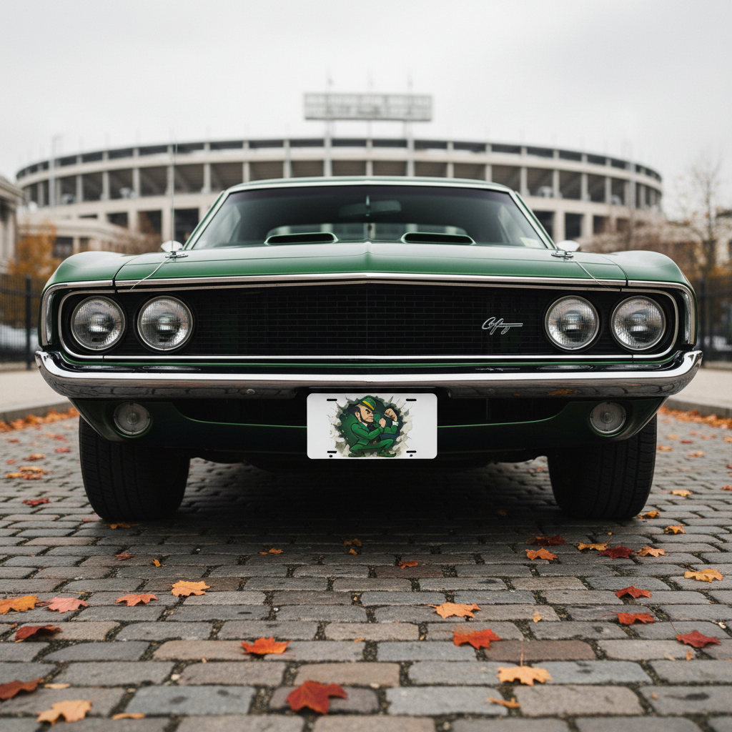 Notre Dame Fighting Irish License Plate Car Tag | Metal Front Plate for Fans