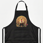 Pasta Animal Chef Apron Black Bib Adjustable Pockets Funny Kitchen Cook Gift