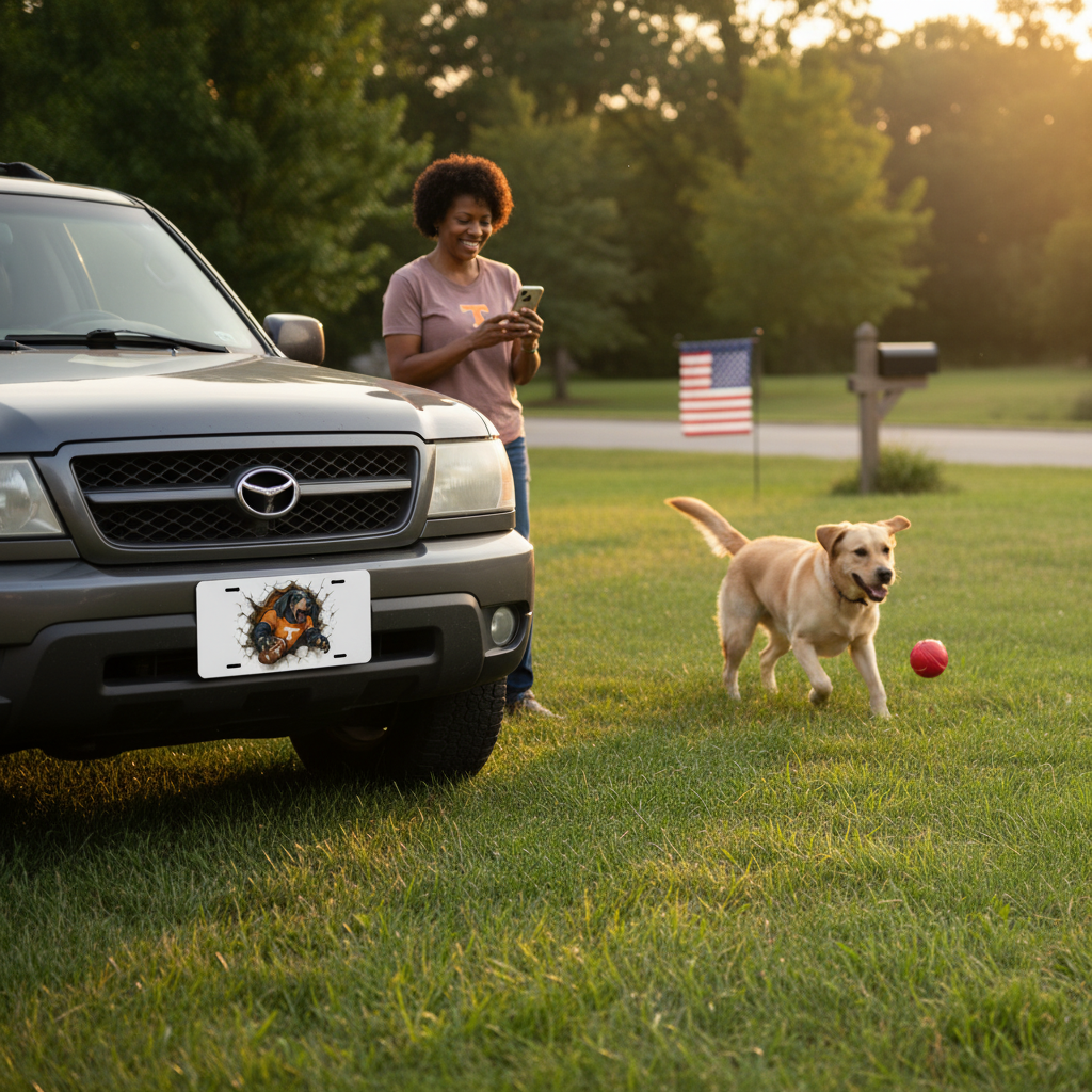 Tennessee Volunteers License Plate 6"x12" Car Tag | Front Plate for Fans