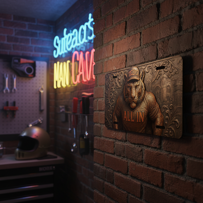 Clemson Tigers License Plate 6"x12" Aluminum Car Tag | All In Tigers | Flat Tag