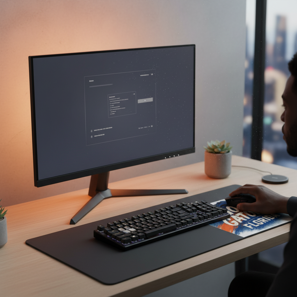 Florida Gators Mouse Pad 9.5"x8" | Go Gators! Albert and Alberta Gator Fan Gift