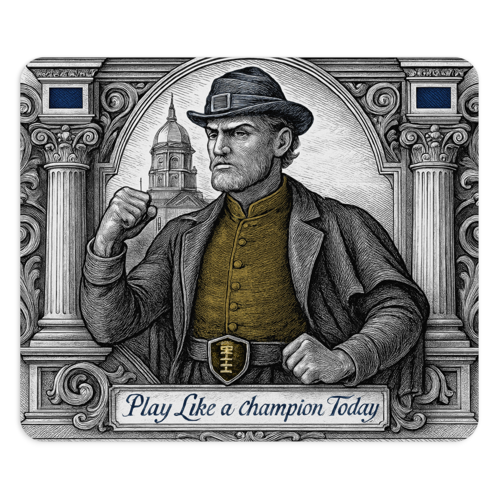 Notre Dame Fighting Irish Mouse Pad 9.5"x8" | Fan Gift - Desk Accessory