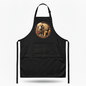 Pasta Animal Chef Apron Black Bib Adjustable Pockets Funny Kitchen Cook Gift