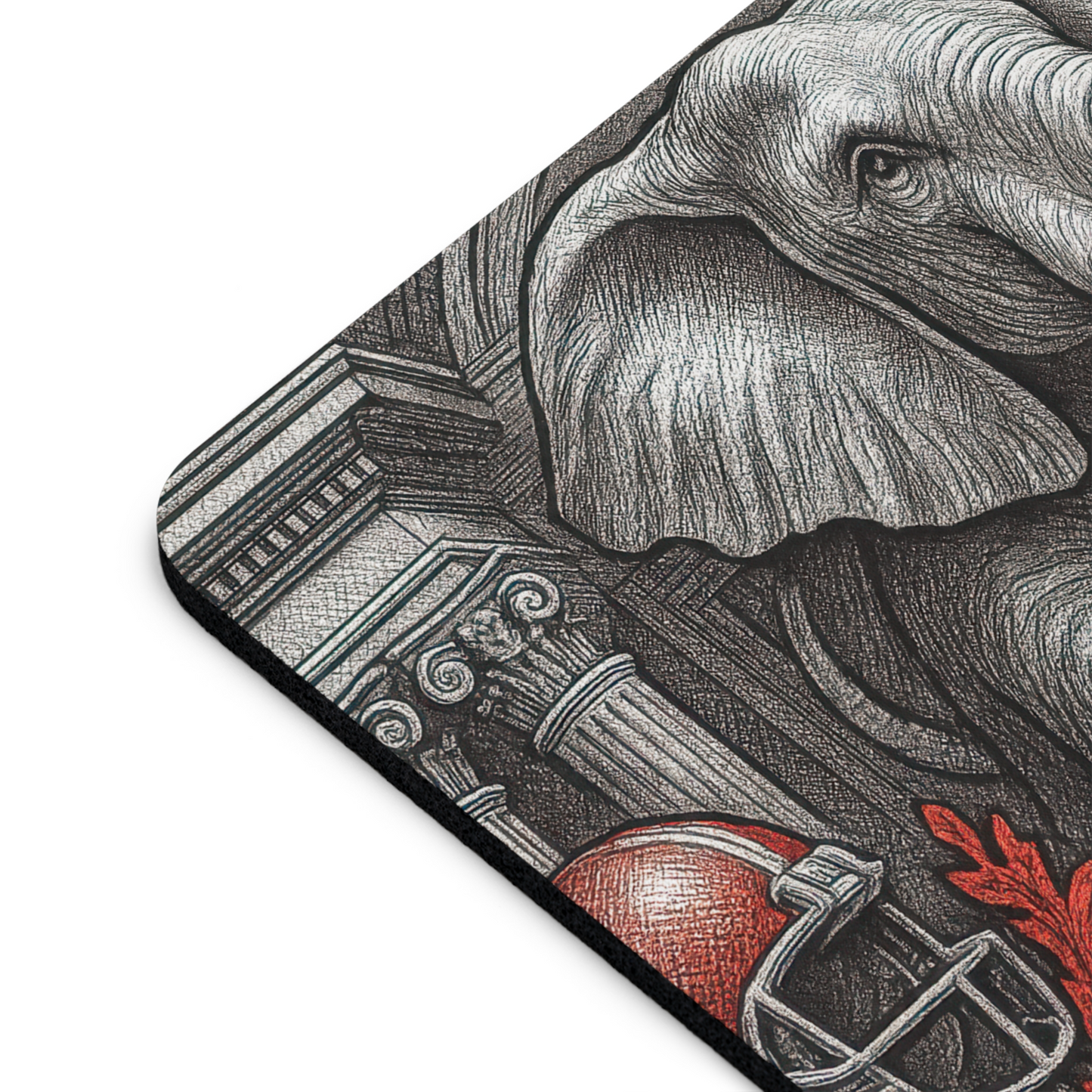 Roll Tide Mouse Pad 9.5"x8" • Crimson & Gray Desk Mat • Non-Slip Gaming Gift