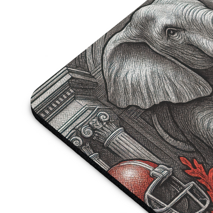 Roll Tide Mouse Pad 9.5"x8" • Crimson & Gray Desk Mat • Non-Slip Gaming Gift