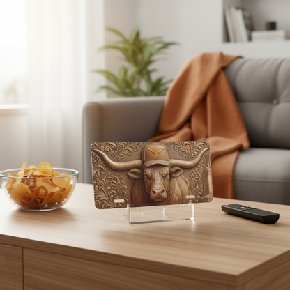 Texas Longhorns License Plate 6"x12" Car Tag | Flat Front Plate for Fans