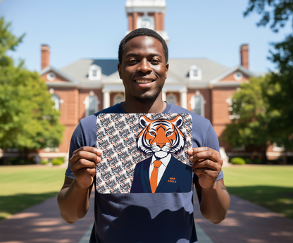 Auburn Tiger Mouse Pad 9x7.5" – Southern Fan Desk Mat, Non-Slip & Waterproof Gif