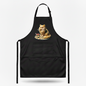 Pasta Animal Chef Apron Black Bib Adjustable Pockets Funny Kitchen Cook Gift