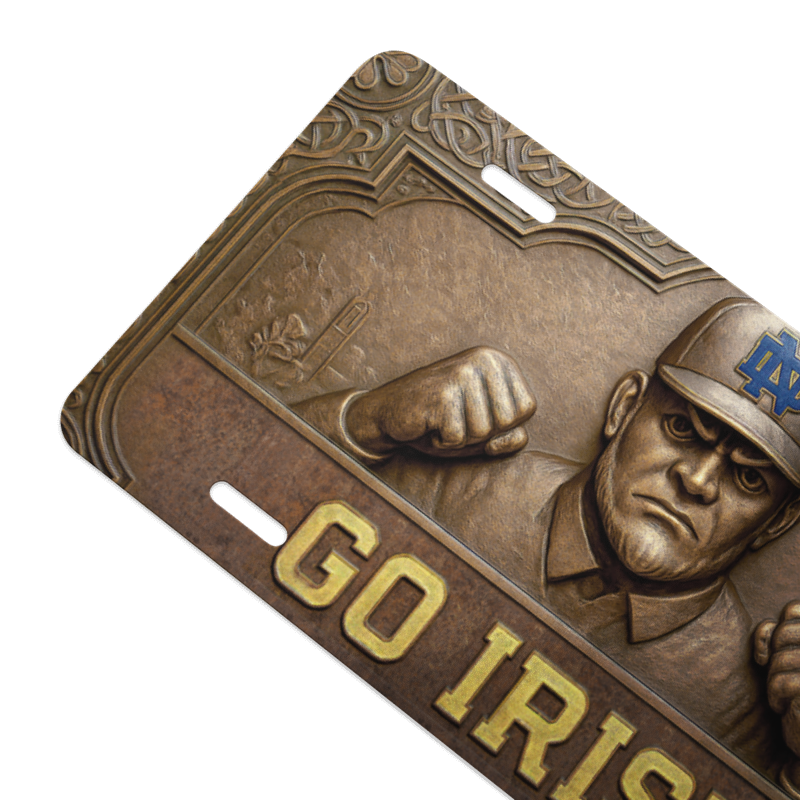 Notre Dame Fighting Irish License Plate 6"x12" Car Tag | Flat Plate for Fans