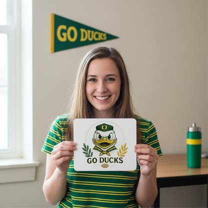 Oregon Ducks Mouse Pad 9.5"x8" Go Ducks Fan Gift - Desk Accessory
