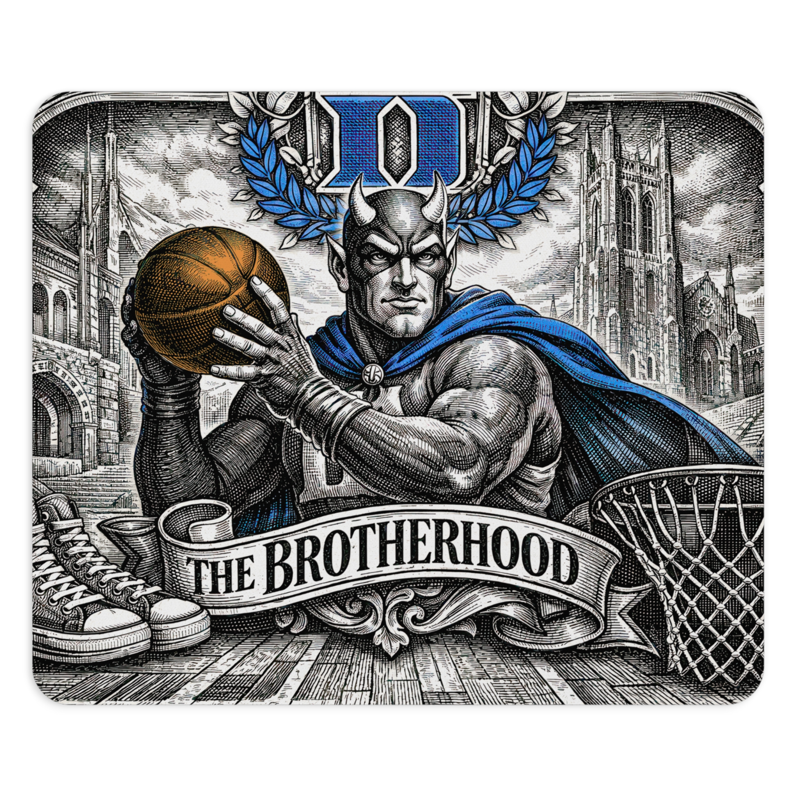 Duke Blue Devils Mousepad The Brotherhood Basketball NCAA Gaming Desk Mat NEW